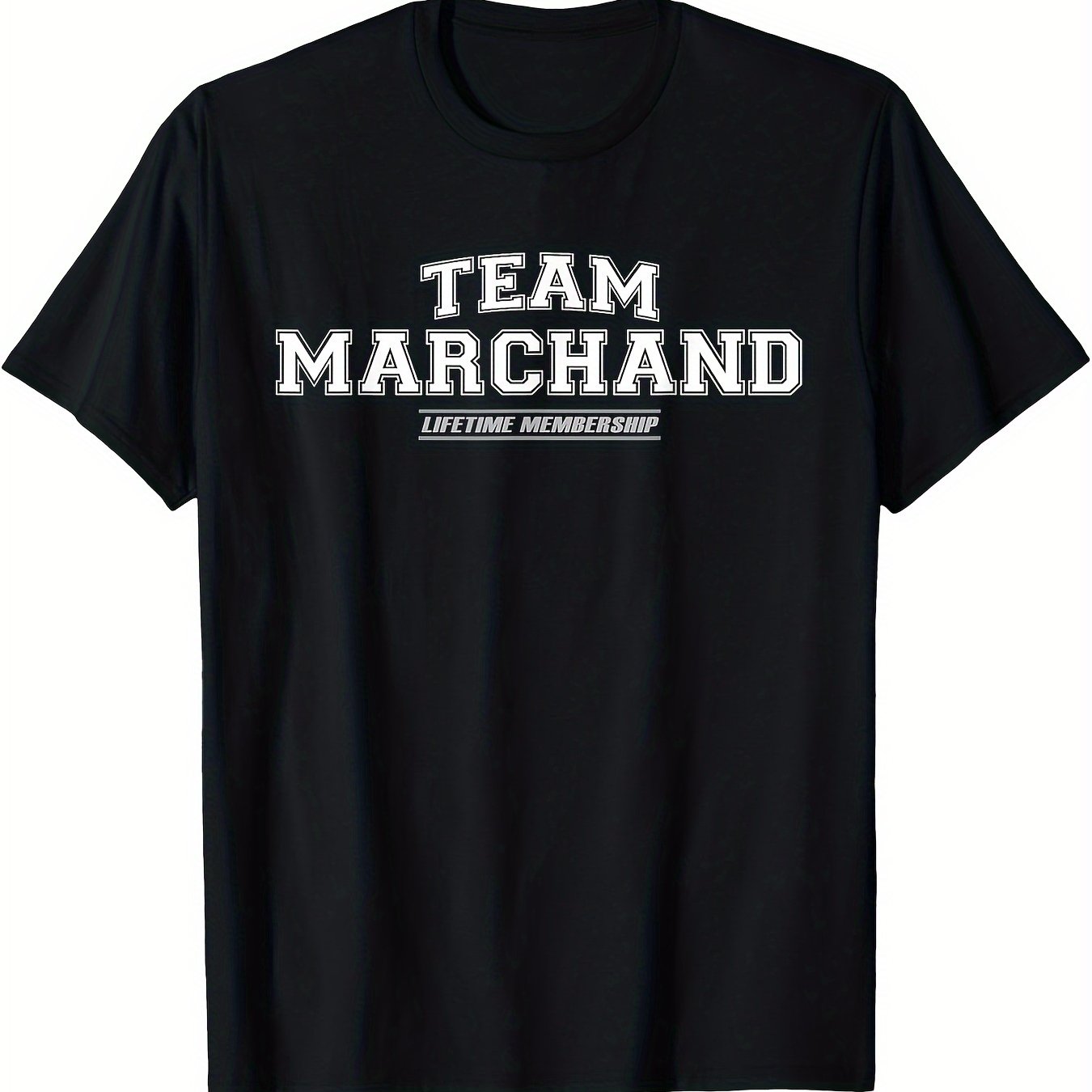 T-shirt Team Marchand Noir